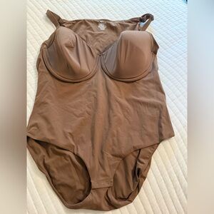 SKIMS Brown Shapewear Bodysuit